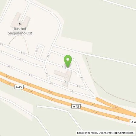 Standortübersicht der Tankstelle TotalEnergies Siegerland OST in 57258 Freudenberg