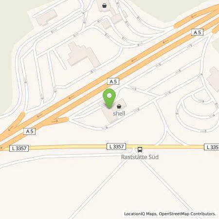 Standortübersicht der Tankstelle Aral Tankstelle, BAT Reinhardshain Süd in 35305 Grünberg