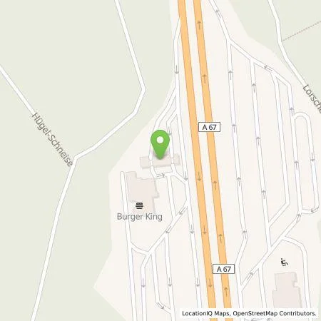 Standortübersicht der Tankstelle ENI in 64653 Lorsch