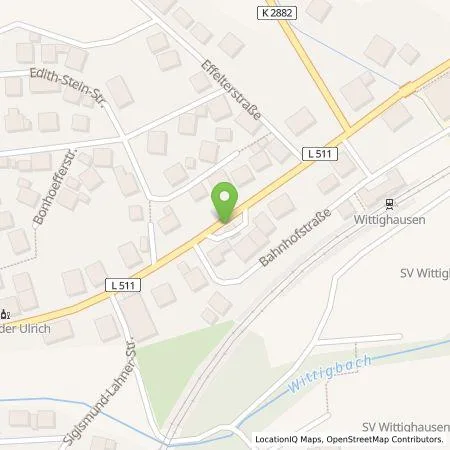 Standortübersicht der Tankstelle BAGeno Wittighausen in 97957 Wittighausen