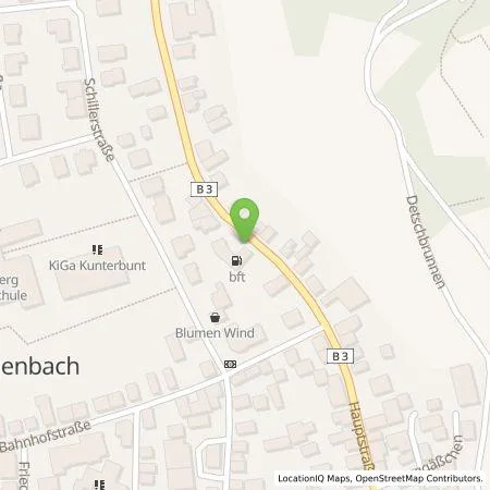 Standortübersicht der Tankstelle Friedrich Thelen GmbH in 69514 Laudenbach