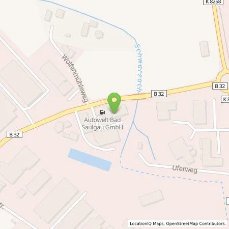 Standortübersicht der Tankstelle Autowelt in 88348 Bad Saulgau