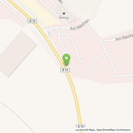 Standortübersicht der Tankstelle Aral Tankstelle in 98634 Wasungen