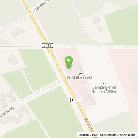 Standortübersicht der Tankstelle Hoyer in 25578 Dägeling