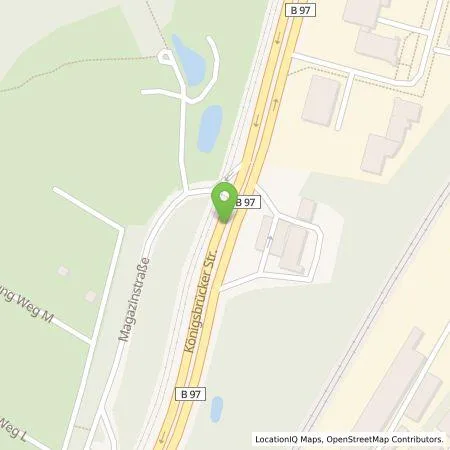 Standortübersicht der Tankstelle Greenline Dresden II in 01099 Dresden
