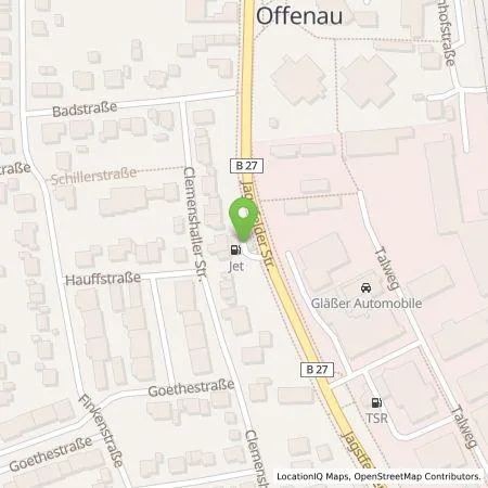 Standortübersicht der Tankstelle Esso Tankstelle in 74254 OFFENAU