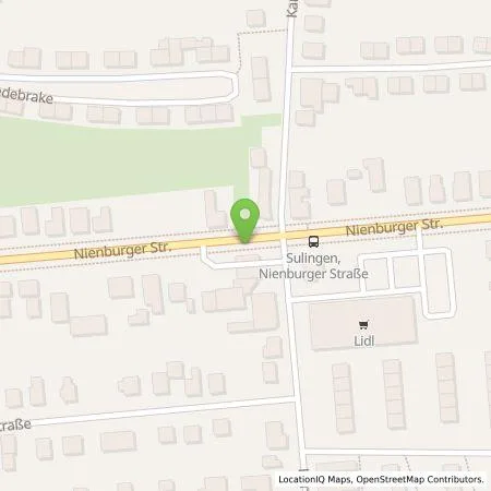 Standortübersicht der Tankstelle TS Sulingen in 27232 Sulingen