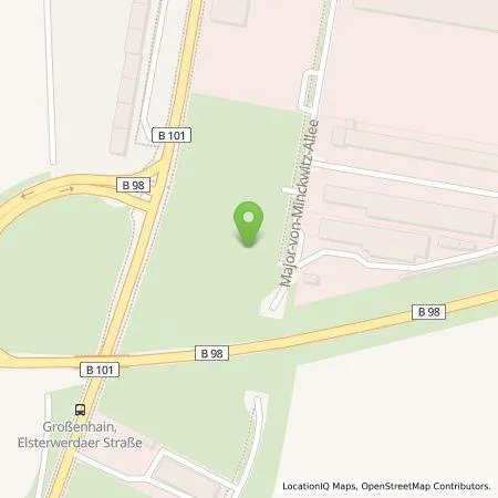 Standortübersicht der Tankstelle Hoyer in 01558 Großenhain