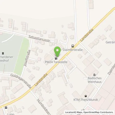 Standortübersicht der Tankstelle PM Xpress 24 Grevenbroich in 41516 Grevenbroich
