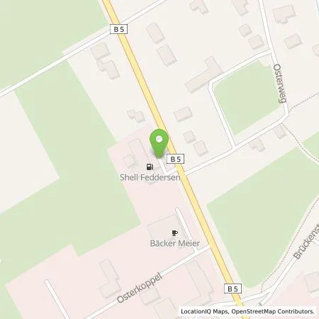 Standortübersicht der Tankstelle BFT Struckum in 25821 Struckum