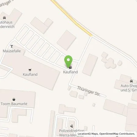 Standortübersicht der Tankstelle Tankstelle am Kaufland in 37269 Eschwege