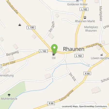 Standortübersicht der Tankstelle BFT Rhaunen in 55624 Rhaunen