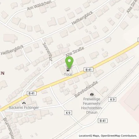 Standortübersicht der Tankstelle Access Hochstetten in 55606 Hochstetten