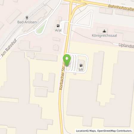 Standortübersicht der Benzin-Super-Diesel Tankstelle: Heinemann in 34454, Bad Arolsen