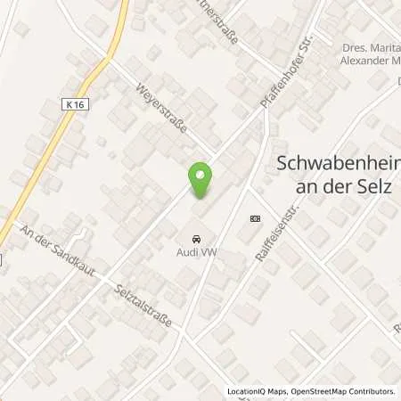 Standortübersicht der Tankstelle bft-Tankstelle in 55270 Schwabenheim