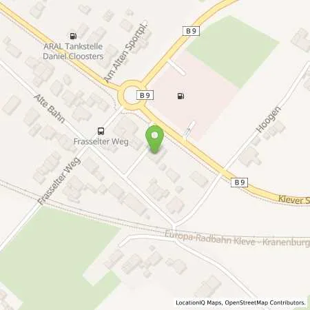 Standortübersicht der Tankstelle Tank und Shop GmbH in 47559 Kranenburg