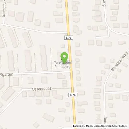 Standortübersicht der Tankstelle Tankcenter Pinneberg in 25421 Pinneberg