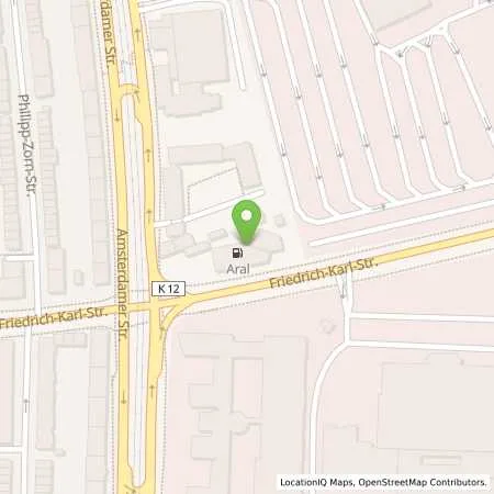 Standortübersicht der Tankstelle Aral Tankstelle in 50735 Köln