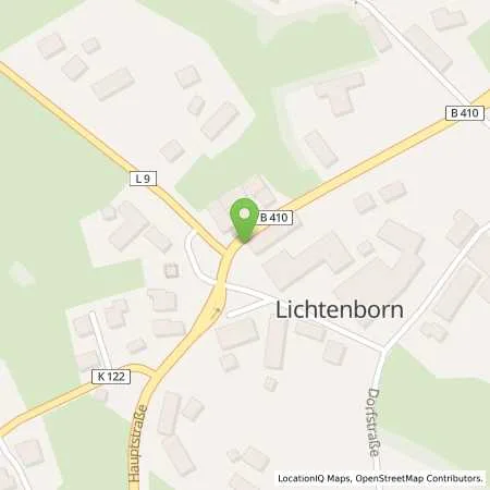 Standortübersicht der Tankstelle bft Tankstelle in 54619 Lichtenborn