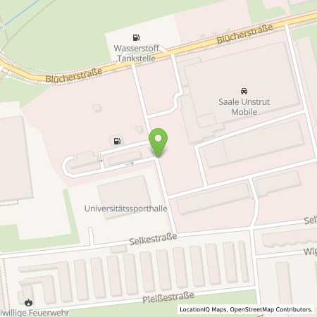 Standortübersicht der Benzin-Super-Diesel Tankstelle: Halle in 06122, Halle