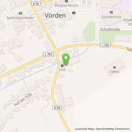 Standortübersicht der Tankstelle Tankstation K59 in 37696 Marienmünster (Vörden)