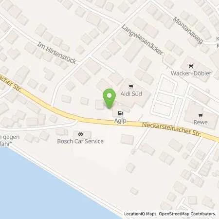 Standortübersicht der Tankstelle NECKARGEMUEND - NECKARSTEINACHER S in 69151 Neckargemuend