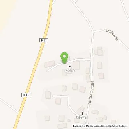 Standortübersicht der Tankstelle Walter Rösch in 94265 Patersdorf