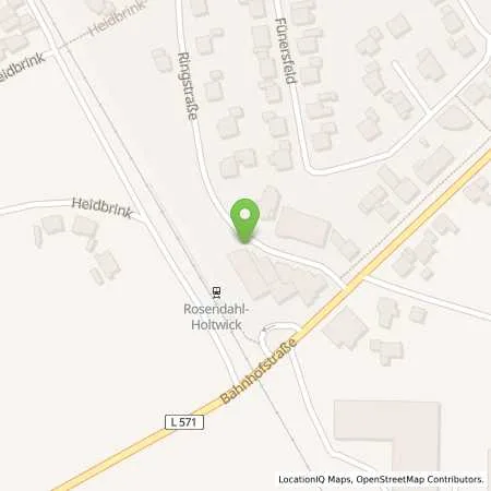 Standortübersicht der Tankstelle Landhandel Niehues GmbH & Co. KG in 48720 Rosendahl (Holtwick)