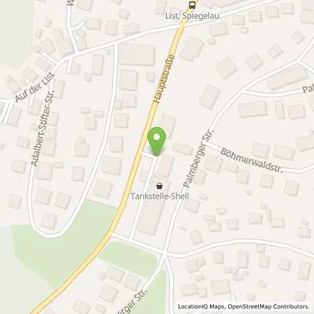 Standortübersicht der Tankstelle Shell Spiegelau Palmberger Str. 40 in 94518 Spiegelau