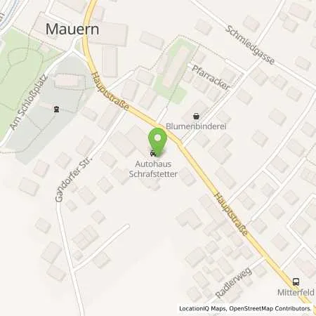 Standortübersicht der Tankstelle Freie SB Tankstelle Mauern in 85419 Mauern