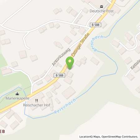 Standortübersicht der Benzin-Super-Diesel Tankstelle: Tankstelle Kain in 84571, Reischach