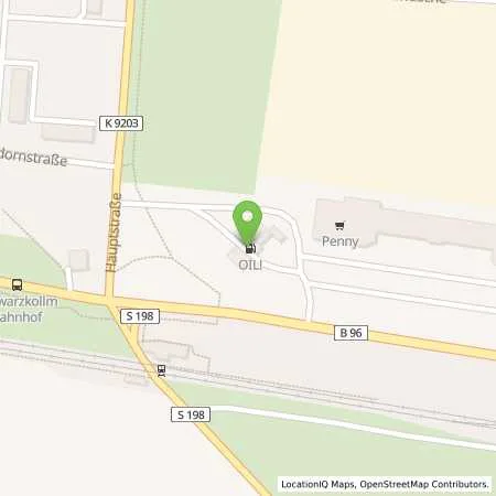 Standortübersicht der Tankstelle OIL! Tankstelle Hoyerswerda Schwarzkollm in 02977 Hoyerswerda Schwarzkollm