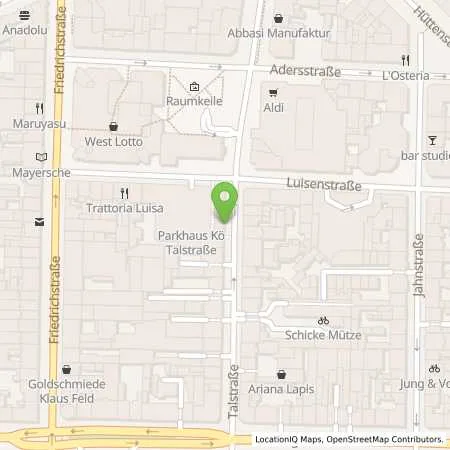 Standortübersicht der Tankstelle Kö-Garage in 40217 Düsseldorf