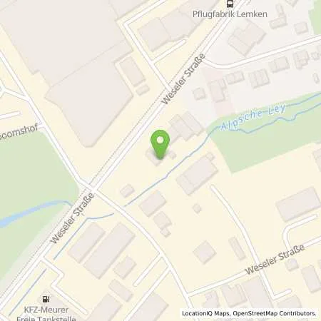 Standortübersicht der Tankstelle Steffens Kfz Rep. GmbH in 46519 Alpen