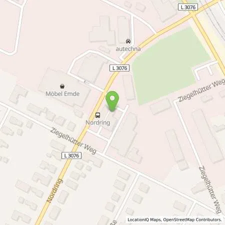 Standortübersicht der Tankstelle Tankzentrum Nordring in 34497 Korbach