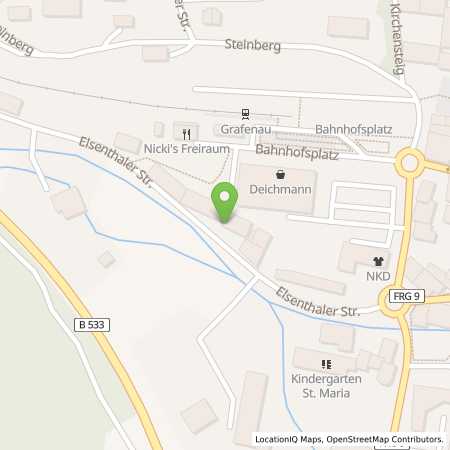 Standortübersicht der Benzin-Super-Diesel Tankstelle: Ludwig Baierer e.K. in 94481, Grafenau