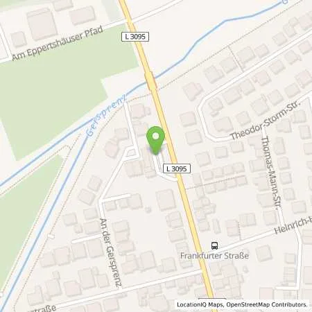 Standortübersicht der Tankstelle MUENSTER - FRANKFURTER STRASSE 50 in 64839 Muenster