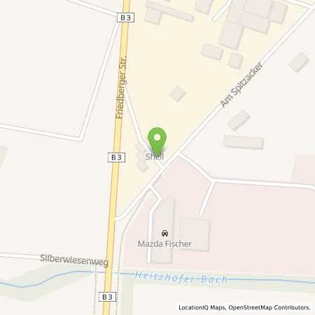 Standortübersicht der Tankstelle Shell Karben Am Spitzacker 2 in 61184 Karben