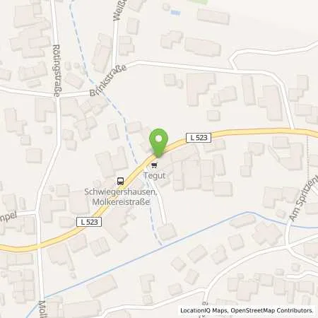 Standortübersicht der Tankstelle Raiffeisen Warenhandel GmbH in 37520 Schwiegershausen