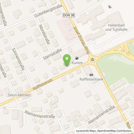 Standortübersicht der Tankstelle Tankstelle Kuntze Bäumenheim in 86663 Asbach (Bäumeheim)