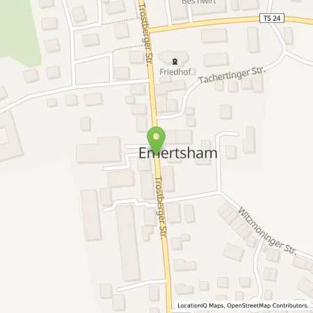 Standortübersicht der Tankstelle Tankstelle Schlögl Emertsham in 83342 Tacherting (Emertsham)