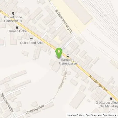 Standortübersicht der Tankstelle Lamprecht Franz in 96050 Bamberg