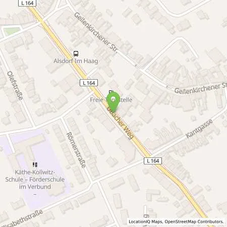 Standortübersicht der Tankstelle SB Alsdorf Übacher Weg 174 in 52477 Alsdorf