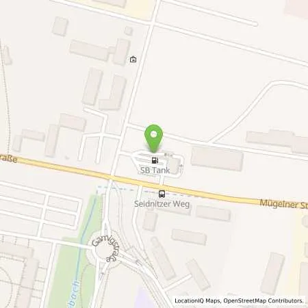 Standortübersicht der Tankstelle Sb Dresden Seidnitzer Weg 2 in 01237 Dresden