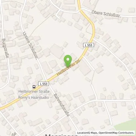 Standortübersicht der Tankstelle Autohaus Bahm GmbH in 76703 Kraichtal (Menzingen)