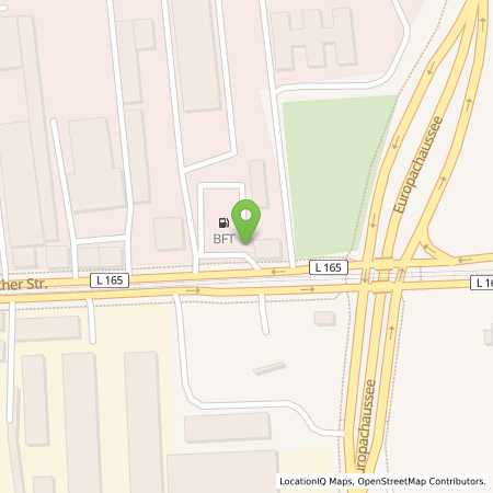Standortübersicht der Benzin-Super-Diesel Tankstelle: Bft Halle Delitzscher Straße 75 in 06112, Halle