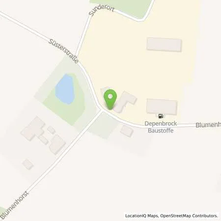 Standortübersicht der Tankstelle Depenbrock Baustoffe GmbH in 32351 Stemwede (Arrenkamp)