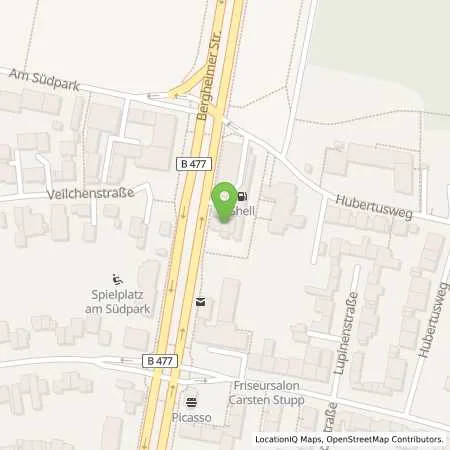 Standortübersicht der Tankstelle Shell Neuss Bergheimer Str. 415 in 41466 Neuss