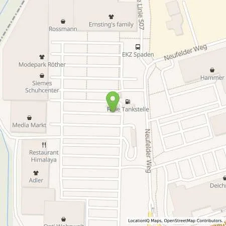 Standortübersicht der Tankstelle Supermarkt-Tankstelle SCHIFFDORF NEUFELDER WEG in 27619 SCHIFFDORF