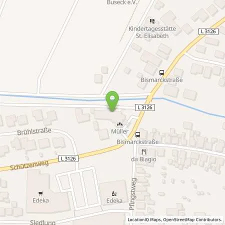 Standortübersicht der Tankstelle Mengin Tank-Stop Buseck in 35418 Buseck / Großen (Buseck)